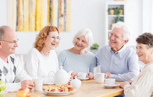 seniors enjoying life in a CCRC