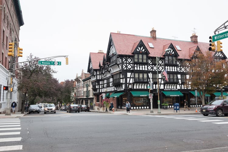Downtown Princeton, New Jersey.